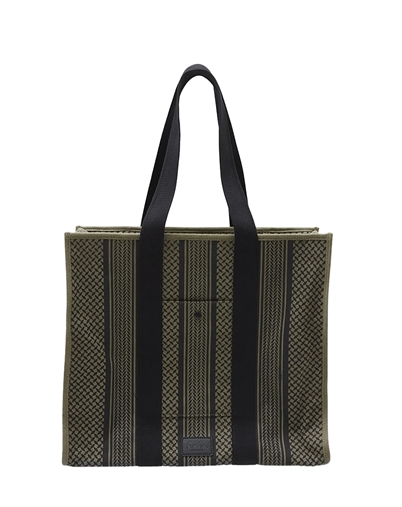 Mason Shopper Canvas Taske - Olive/Black - Lala Berlin